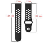 Cinturino sportivo in silicone 22 mm per Garmin Instinct