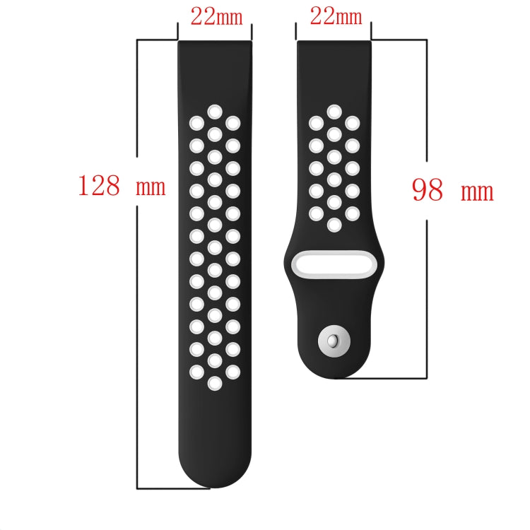 Cinturino sportivo in silicone 22 mm per Garmin Instinct
