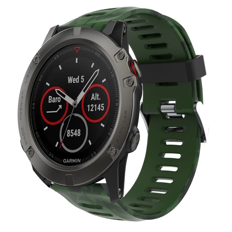 Cinturino in silicone mimetico 26 mm per Garmin Fenix 5X