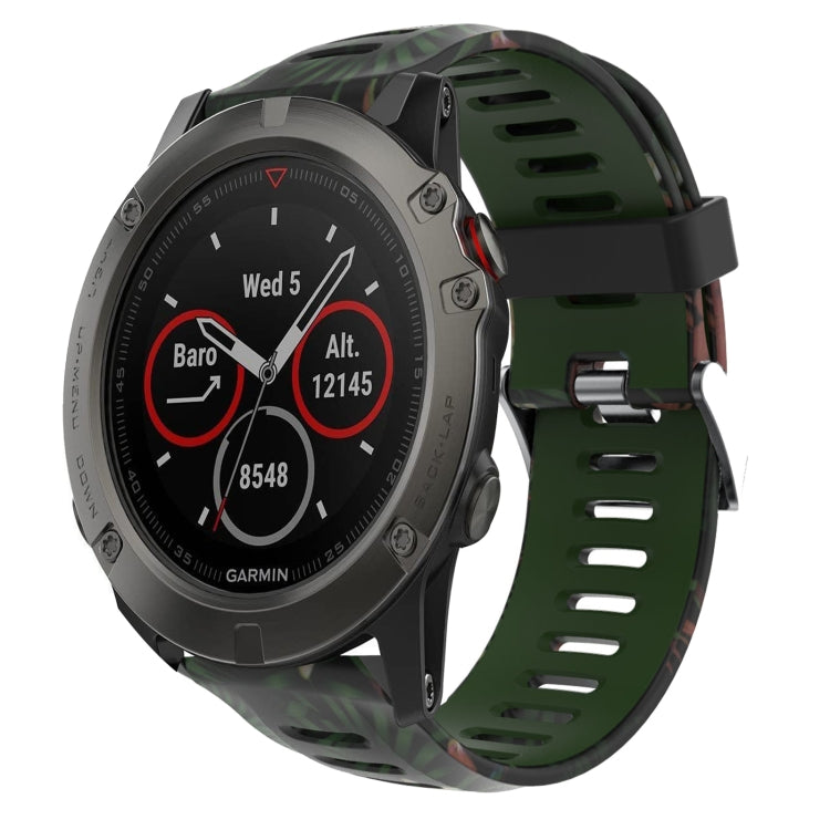 Cinturino in silicone mimetico 26 mm per Garmin Fenix 5X