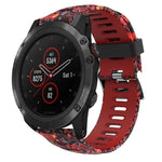 Cinturino in silicone mimetico 26 mm per Garmin Fenix 5X