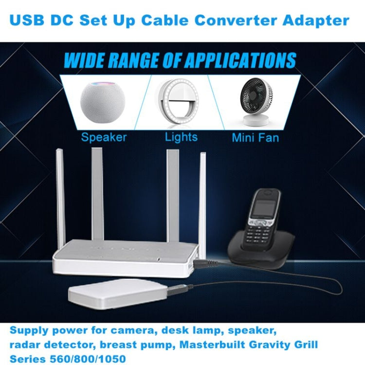 Adattatore convertitore USB 5V-12V DC 1A con cavo da 90 cm - immagine 3