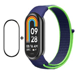 Set proteggi schermo e cinturino nylon per Xiaomi Mi Band 8