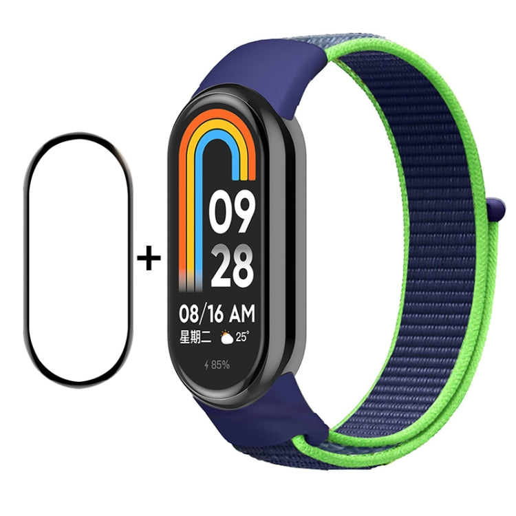 Set proteggi schermo e cinturino nylon per Xiaomi Mi Band 8