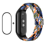 Set proteggi schermo e cinturino nylon per Xiaomi Mi Band 8