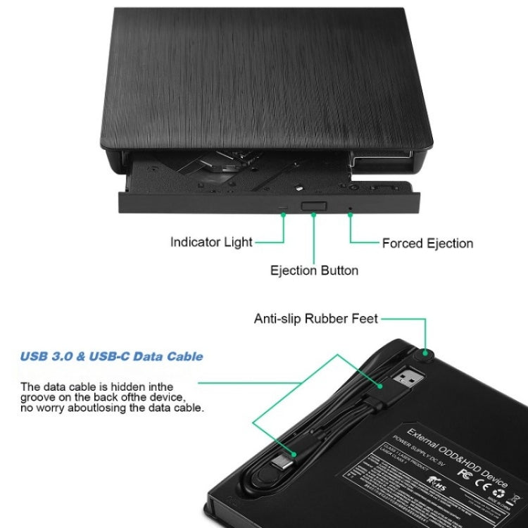 Masterizzatore esterno USB 3.0 per PC e laptop