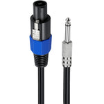 Cavo adattatore audio maschio 6,35 mm a Speakon maschio