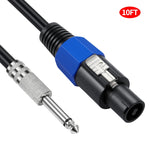 Cavo adattatore audio maschio 6,35 mm a Speakon maschio