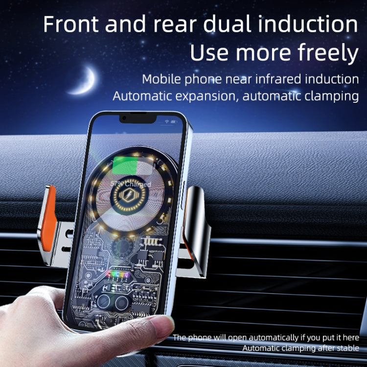 Caricabatteria da auto wireless 15W con sensore a infrarossi
