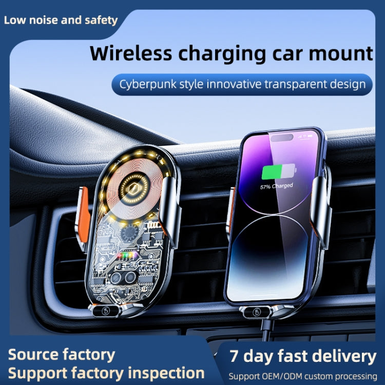 Caricabatteria da auto wireless 15W con sensore a infrarossi