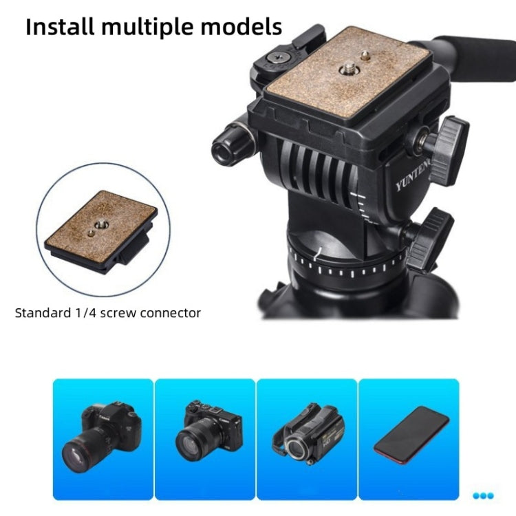 Yunteng VCT-3000 Supporto professionale per treppiede in alluminio con testa panoramica, VCT-3000