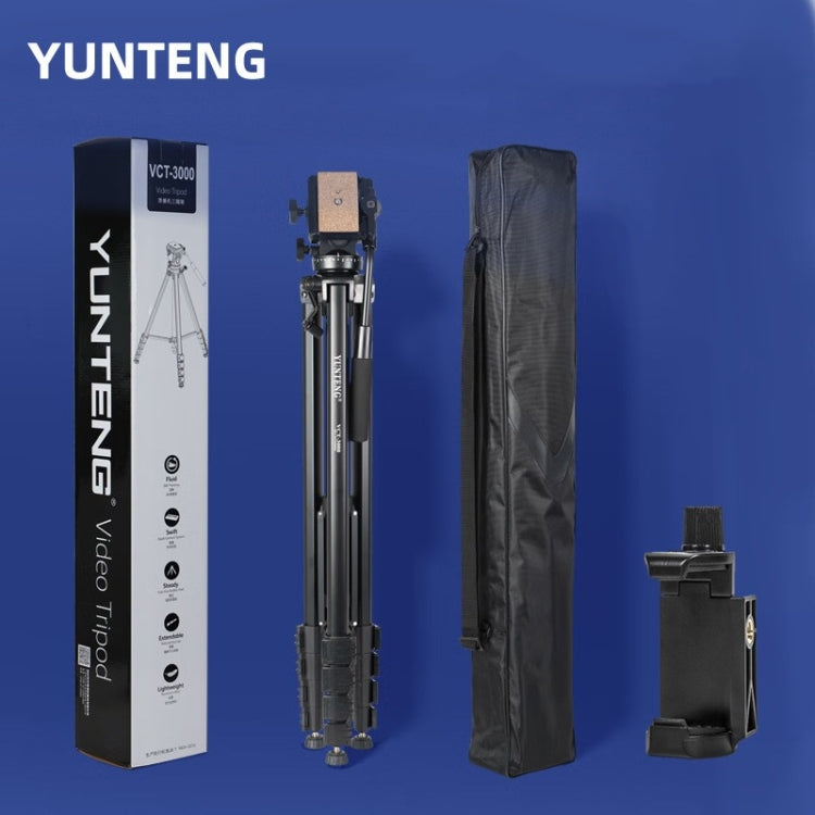 Yunteng VCT-3000 Supporto professionale per treppiede in alluminio con testa panoramica, VCT-3000