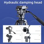 Treppiede in alluminio con testa idraulica professionale YUNTENG VCT-6006, VCT-6006