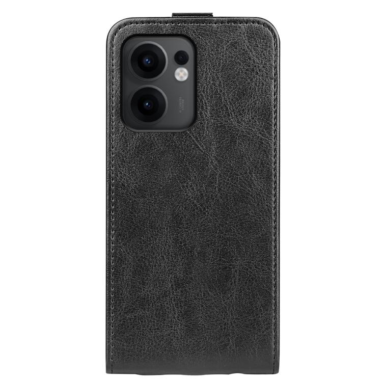 Custodia per telefono in pelle con vibrazione verticale singola R64 Texture, For OPPO Reno13 F