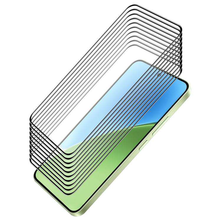 Pellicola vetro temperato 10 pezzi per smartphone compatibili