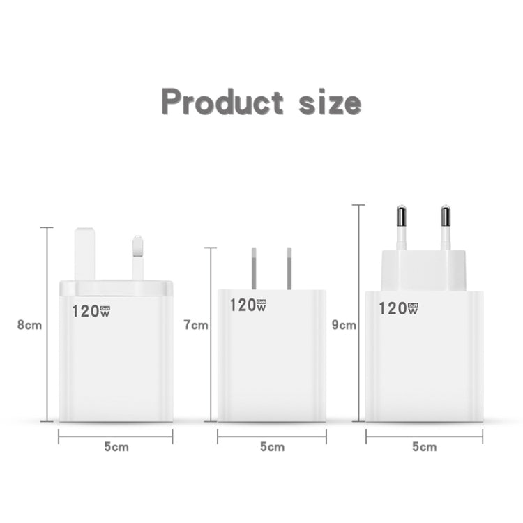 Caricabatterie USB 120W compatibile Xiaomi 12/12 Pro e Huawei