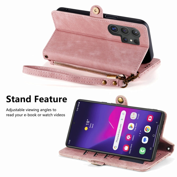 Custodia portafoglio con cerniera per Samsung Galaxy