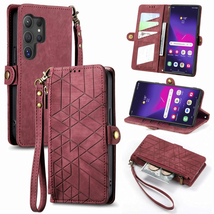 Custodia portafoglio con cerniera per Samsung Galaxy