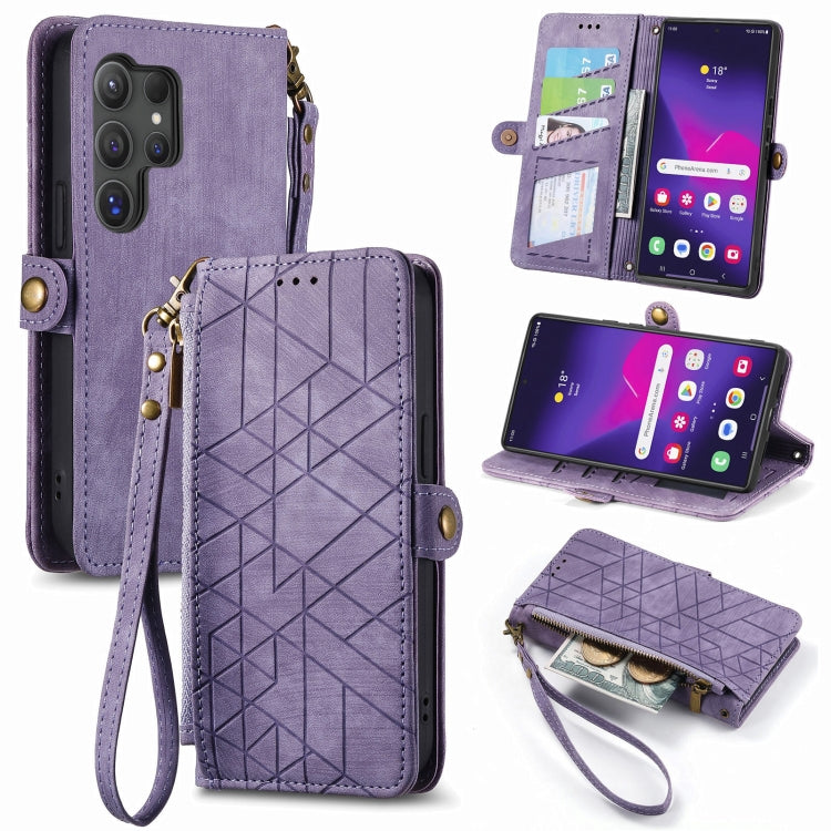Custodia portafoglio con cerniera per Samsung Galaxy