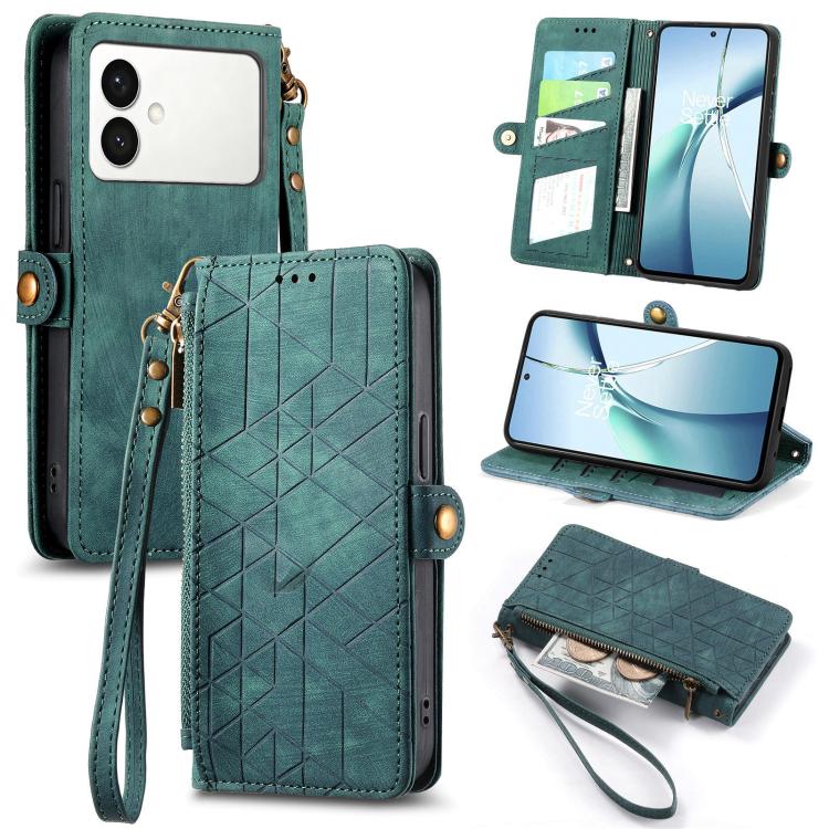 Custodia portafoglio in pelle PU con cerniera per smartphone