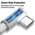 Cavo USB A a Type-C 1 metro gomito ricarica rapida