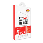 5 pezzi ENKAY Full Glue Pellicola in vetro temperato ad alto contenuto di alluminio e silicio, For Honor Play6T Pro