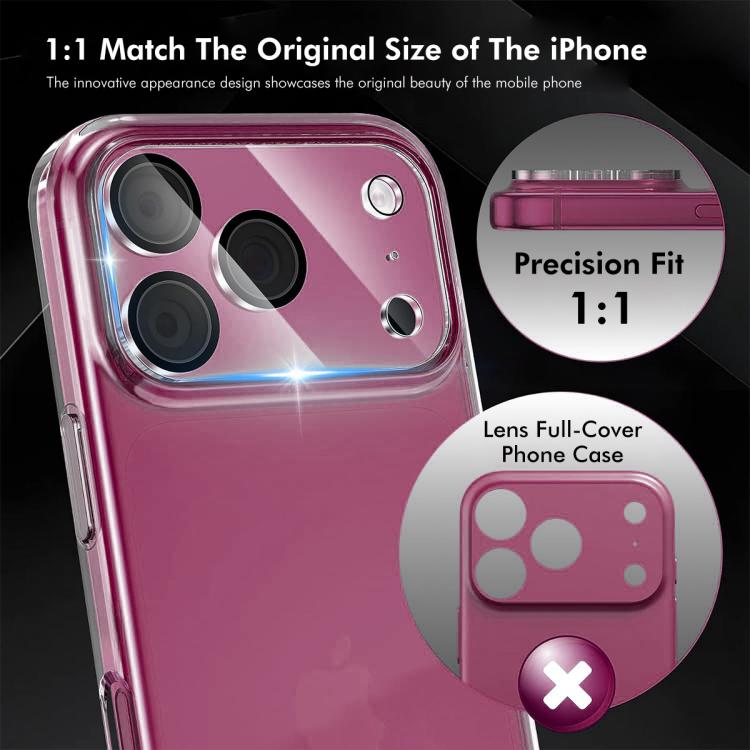 ENKAY Hat-Prince Black Ring 9H Obiettivo fotocamera posteriore Pellicola in vetro temperato, For iPhone 17 Pro Max, For iPhone 17 Pro, For iPhone 17, For iPhone Air, For iPhone 16 Pro / 16 Pro Max, For iPhone 16 / 16 Plus, For iPhone 15 Pro / 15 Pro Ma...