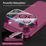 ENKAY Hat-Prince Black Ring 9H Obiettivo fotocamera posteriore Pellicola in vetro temperato, For iPhone 17 Pro Max, For iPhone 17 Pro, For iPhone 17, For iPhone Air, For iPhone 16 Pro / 16 Pro Max, For iPhone 16 / 16 Plus, For iPhone 15 Pro / 15 Pro Ma...