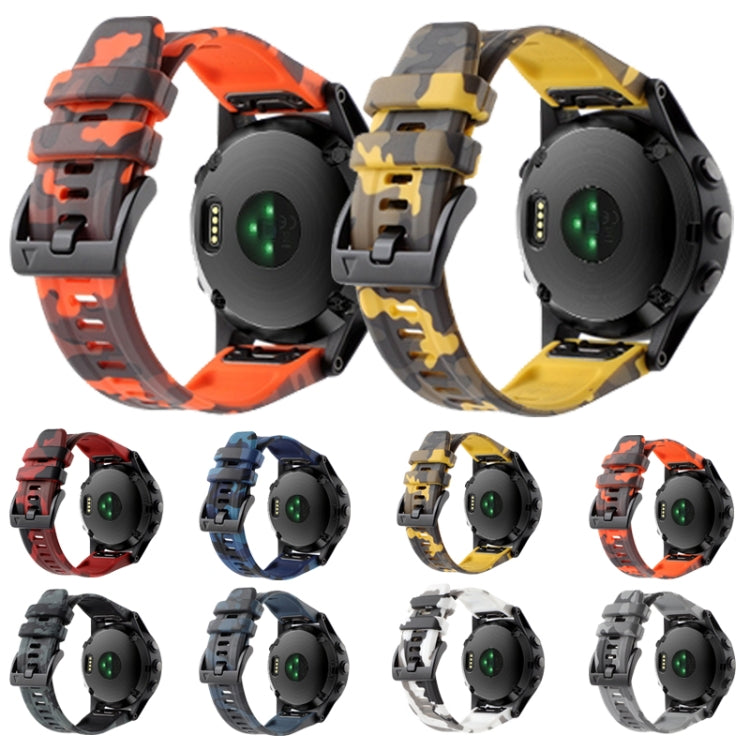 Cinturino in silicone mimetico da 22 mm, For Garmin Fenix 7 Pro 47mm, For Garmin Epix Pro 47mm, For Garmin MARQ Athlete Gen 2