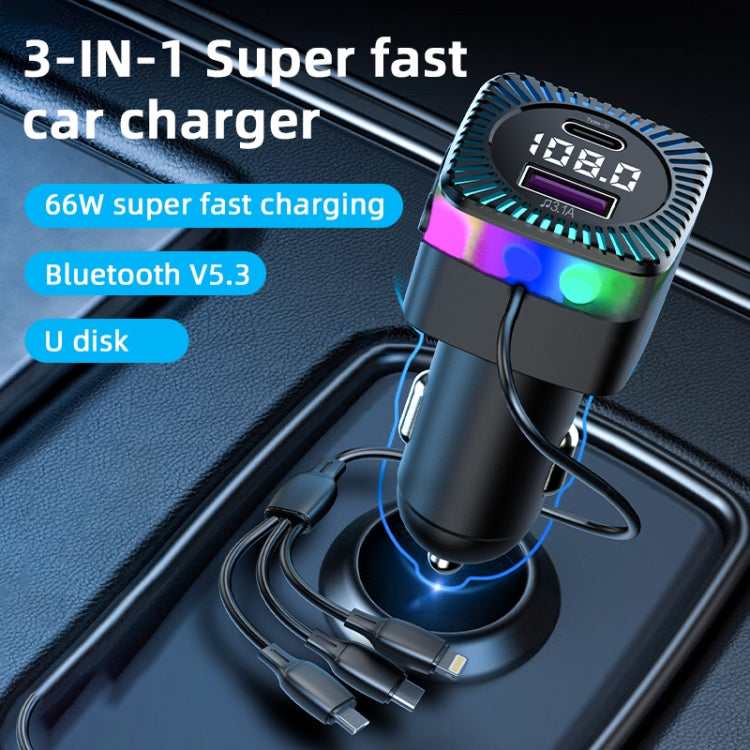 Trasmettitore FM Bluetooth 5.3 con Caricabatterie Auto CS5