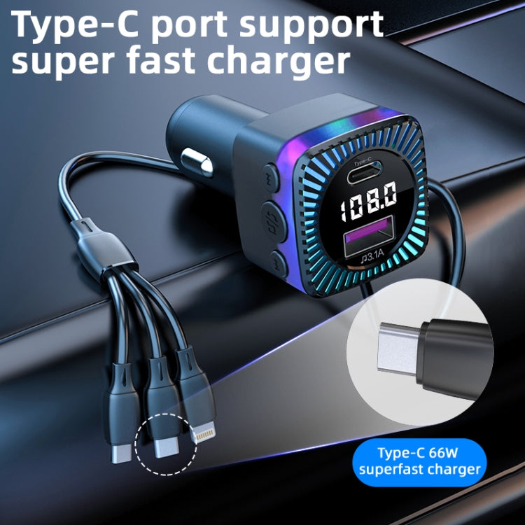 Trasmettitore FM Bluetooth 5.3 con Caricabatterie Auto CS5