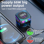 Trasmettitore FM Bluetooth 5.3 con Caricabatterie Auto CS5