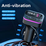 Caricabatteria auto 66W con 3 cavi e trasmettitore Bluetooth