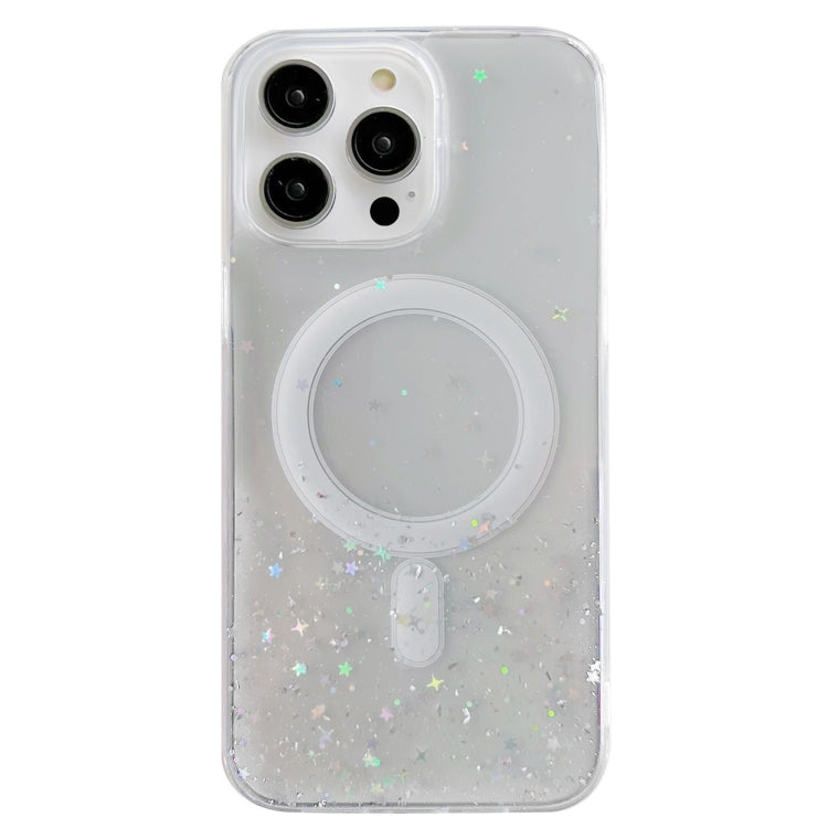 Custodia per telefono in TPU trasparente ibrida MagSafe Glitter, For iPhone 12 Pro Max, For iPhone 12 Pro, For iPhone 11 Pro Max, For iPhone 11