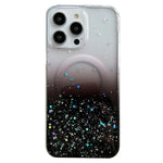 Custodia per telefono in TPU trasparente ibrida MagSafe Glitter, For iPhone 12 Pro Max, For iPhone 12 Pro, For iPhone 11 Pro Max, For iPhone 11