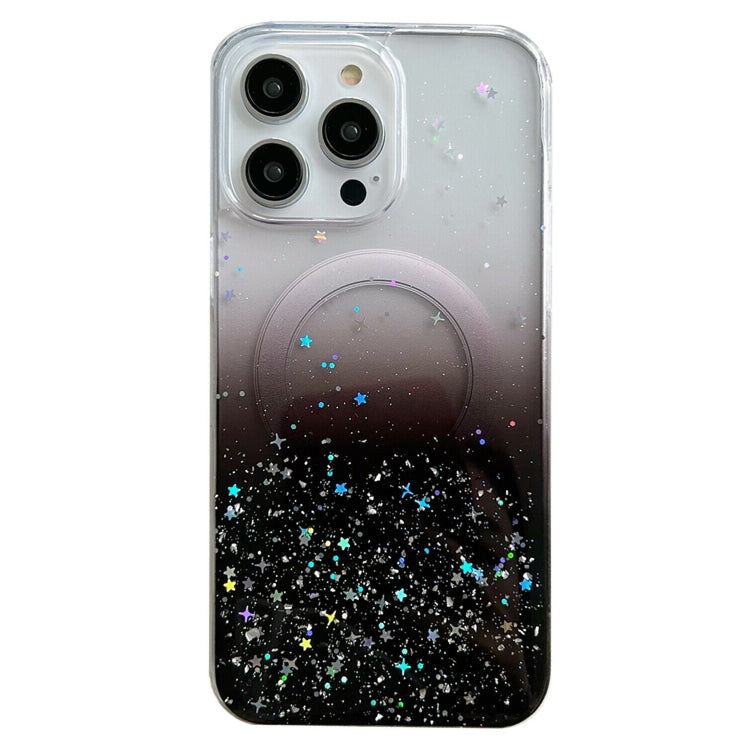 Custodia per telefono in TPU trasparente ibrida MagSafe Glitter, For iPhone 12 Pro Max, For iPhone 12 Pro, For iPhone 11 Pro Max, For iPhone 11
