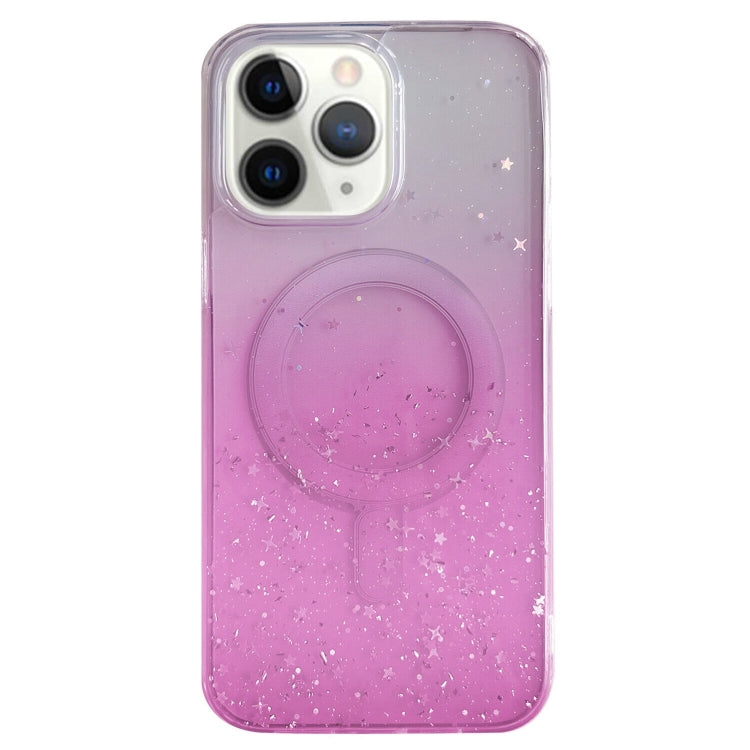 Custodia per telefono in TPU trasparente ibrida MagSafe Glitter, For iPhone 12 Pro Max, For iPhone 12 Pro, For iPhone 11 Pro Max, For iPhone 11