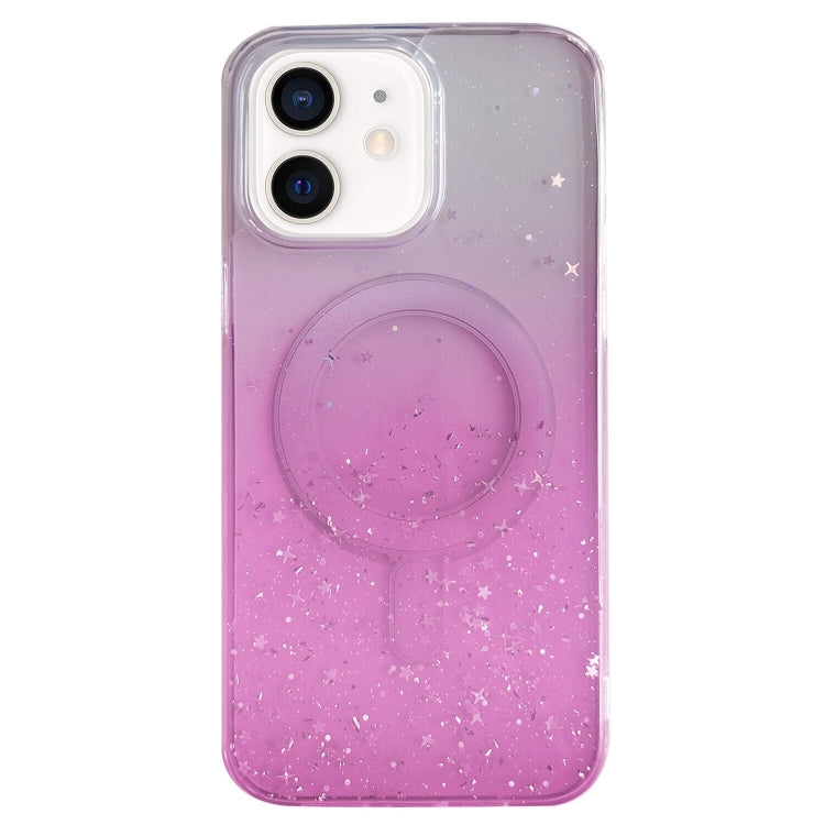 Custodia per telefono in TPU trasparente ibrida MagSafe Glitter, For iPhone 12 Pro Max, For iPhone 12 Pro, For iPhone 11 Pro Max, For iPhone 11
