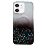 Custodia per telefono in TPU trasparente ibrida MagSafe Glitter, For iPhone 12 Pro Max, For iPhone 12 Pro, For iPhone 11 Pro Max, For iPhone 11