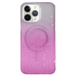 Custodia per telefono in TPU trasparente ibrida MagSafe Glitter, For iPhone 11 Pro