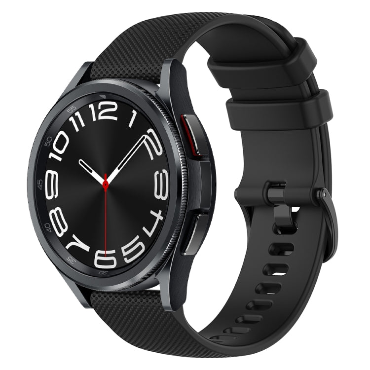 Cinturino in silicone a scacchi da 20 mm, For Samsung Galaxy Watch 6 Classic 47mm, For Samsung Galaxy Watch 6 44mm