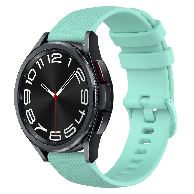 Cinturino in silicone a scacchi da 20 mm, For Samsung Galaxy Watch 6 Classic 47mm, For Samsung Galaxy Watch 6 44mm