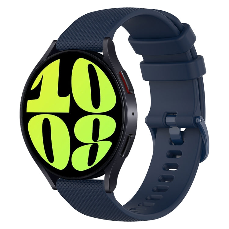 Cinturino in silicone a scacchi da 20 mm, For Samsung Galaxy Watch 6 Classic 47mm, For Samsung Galaxy Watch 6 44mm