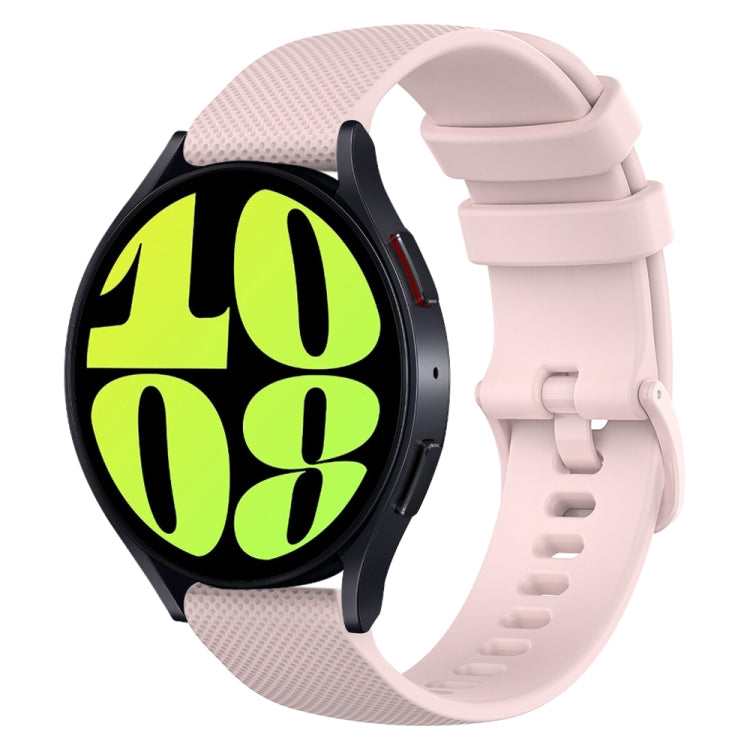 Cinturino in silicone a scacchi da 20 mm, For Samsung Galaxy Watch 6 Classic 47mm, For Samsung Galaxy Watch 6 44mm