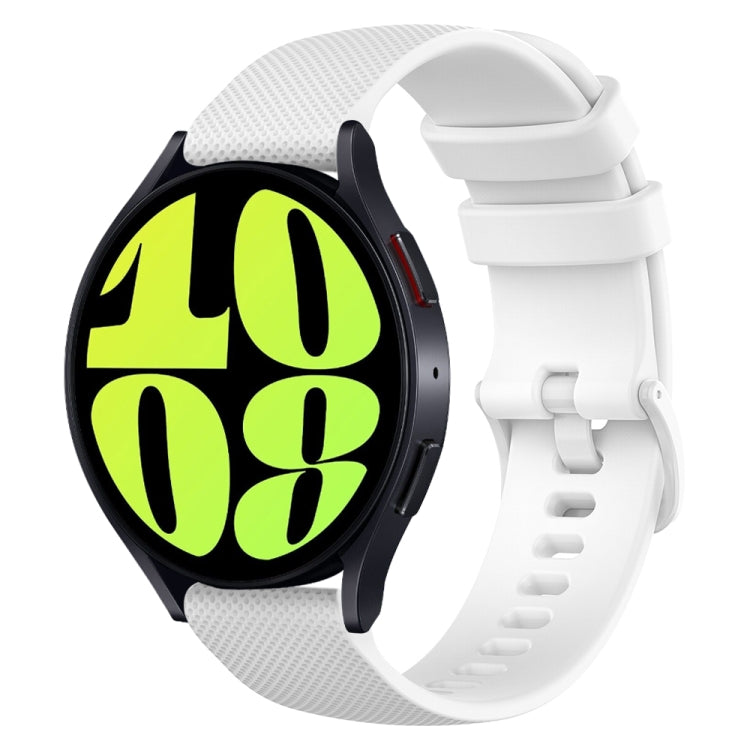 Cinturino in silicone a scacchi da 20 mm, For Samsung Galaxy Watch 6 40mm, For Samsung Galaxy Watch 6 Classic 43mm