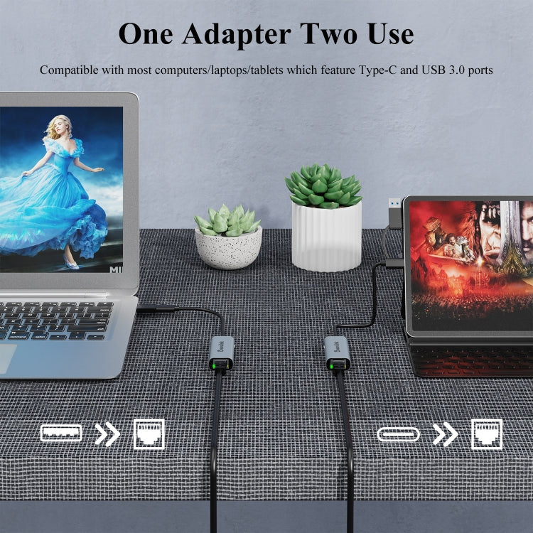 Adattatore Ethernet USB-C Wavlink NWU330GCA fino a 2,5 Gbps - immagine 6
