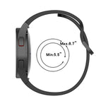 JUNSUNMAY cinturino regolabile in silicone + kit protezione schermo PMMA a copertura totale, For Samsung Galaxy Watch5 Pro 45mm