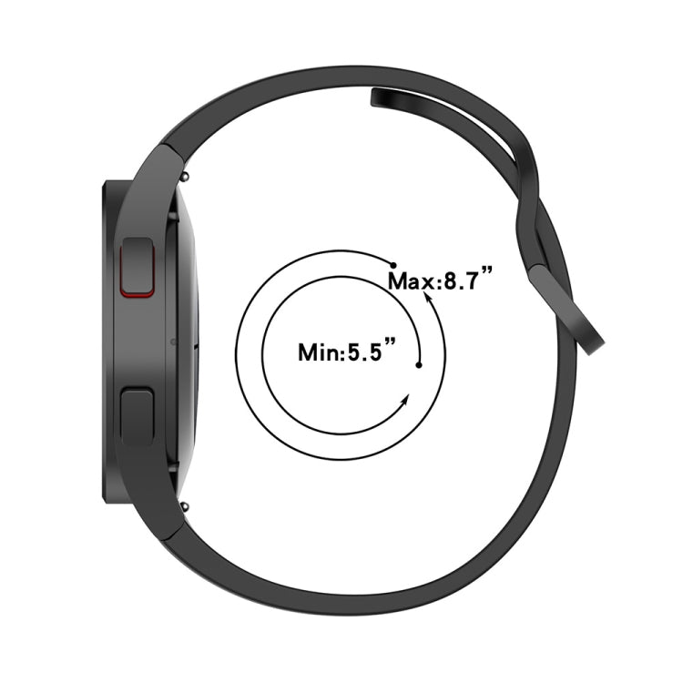 JUNSUNMAY cinturino regolabile in silicone + kit protezione schermo PMMA a copertura totale, For Samsung Galaxy Watch5 Pro 45mm