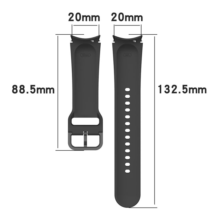 JUNSUNMAY cinturino regolabile in silicone + kit protezione schermo PMMA a copertura totale, For Samsung Galaxy Watch6 Classic 47mm
