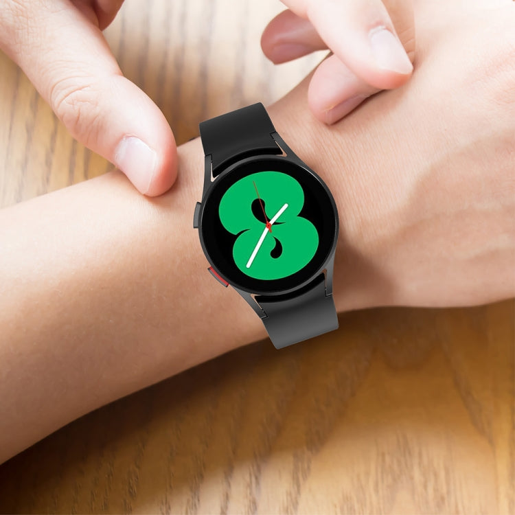 JUNSUNMAY cinturino regolabile in silicone + kit protezione schermo PMMA a copertura totale, For Samsung Galaxy Watch6 Classic 47mm